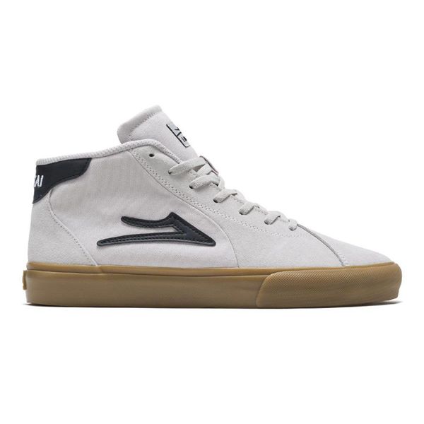 LaKai Flaco 2 Mid White/Black Skate Shoes Mens | Australia FI0-3645